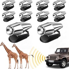 10 Pcs Deer Whistles for Car Deer Whistles for Vehicles Horns Avoids Silver