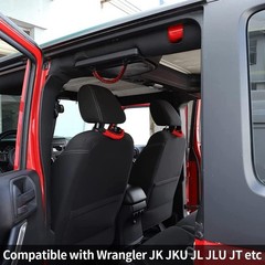 4 X Paracord Grab Handles Compatible with Wrangler JK JKU JL JLU JT Accessories