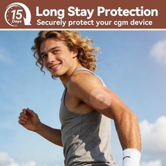 Waterproof Breathable Adhesive Patches for Libre 3 Sensor Covers 40 Pack