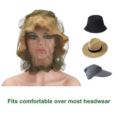 1~5pcs Mosquito Net Anti Bug Head Netting Hiking Fishing Mesh Face Protect Cover