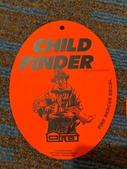 2- Child Finder Window Decal & Suction Cup Home Safety Emergency Fire Evacuation