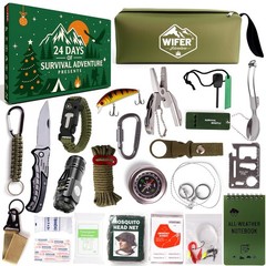 WiFER Survival Kit Advent Calendar 2025 for Men – 24 Days Christmas Countdown…
