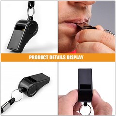 Plastic Multipurpose Loud Whistle Pendant Ideal for Kids Outdoor Survival Safety
