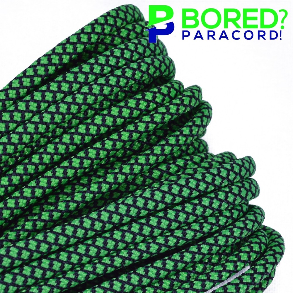 Neon Green Diamonds – 50 FT – 550 Paracord Rope 7 strand Parachute Cord