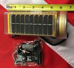 Solar rechargable light tactical gear disaster equipment emergency preparadness