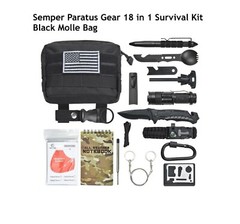 Semper Paratus Gear Gifts for Men 18 In 1 Camping Survival Kit – He will LOVE it