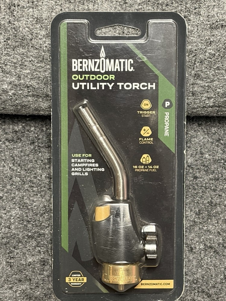 BERNZOMATIC OUTDOOR UTILITY TORCH FOR USE WITH PROPANE CANISTERS #WT2301C – NEW