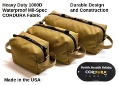 3pk HeavyDuty Coyote Tan Tactical 1000D CORDURA Waterproof Utility Gear Bags