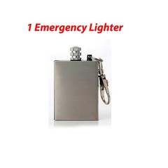 5 Lighter Flint Magnesium Emergency Fire Starter Camp Survival Refill Waterproof