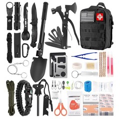 142 Pcs Emergency Survival Kit and First Aid Kit