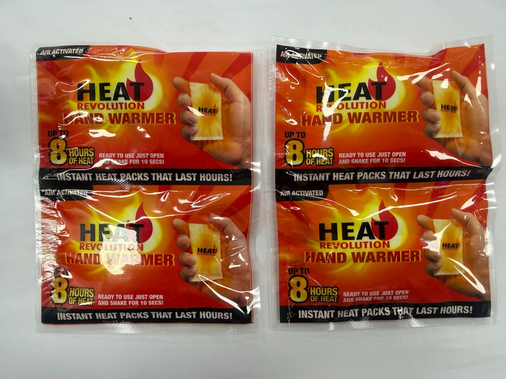 4 x Heat Revolution Hand Warmer – Upto 8 Hours of Heat Instant Heat Pack