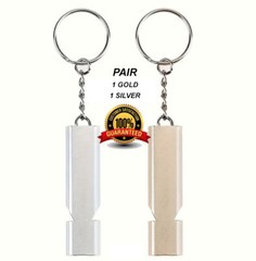 Emergency Safety Whistle With Keyring, 2 PCS, Outdoor Survival 105db to 140db