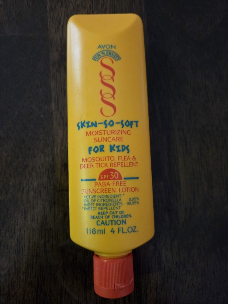 Avon Skin So Soft Fun’N Fruity Moisturizing Suncare for Kids SPF30 Bug Repellent