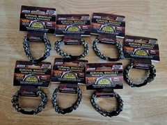 Lot Of 7 Secure Line NPCB550CS Survival Bracelet, Small Camo. #D25