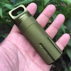 Colorful Aluminum Waterproof EDC Sealed Bottle Survival Storage Box Outdoor Port