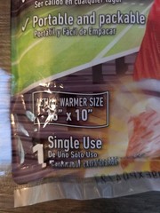 HotHands Lap Warmer Single Use Disposable 8hr 140°F 8×10 in, 1 Pack Blanket