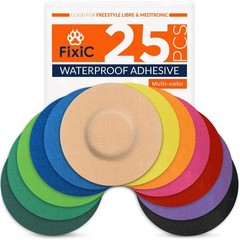 Waterproof Adhesive Patches 25 Pack for Libre 1, 2, 3 & Plus | Pre-Cut Covers