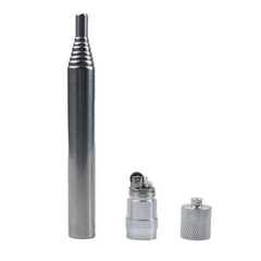 28g No Gas Lighter Blowing Safe Camp Equipment Stainless Steel Camping Fire Tool