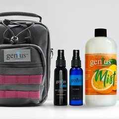 Anywhere Survival Kit: Genius Mist, Genius Fresh, Cleaner & Backpack Bundle
