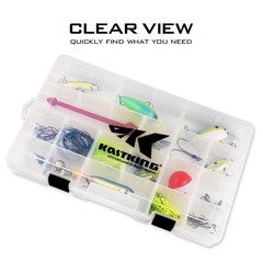 KastKing Tackle Boxes, Plastic Box, Four 3700 (Tray Size: 14″x8.75″x1.75″)