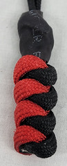 Paracord ~ Red & Black ~ Zipper Pull/Knife Lanyards/Key Fob/Tool Keeper ~ 13