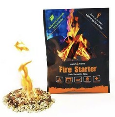 5 PACKS Of InstaFire Fire Starter All Natural – 4 Fires Per Pack *FREE SHIPPING*