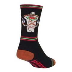 SockGuy Crew 6in Bandito Cycling/Running Socks (Bandito Small-Medium,