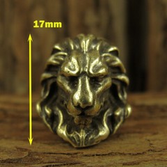 Brass “Skull” knife Lanyard Bead Paracord beads crafted for EDC gear XLH029