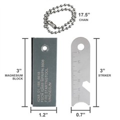Magnesium Block Flint Fire Starter Emergency Survival Camping Survival Gear Tool