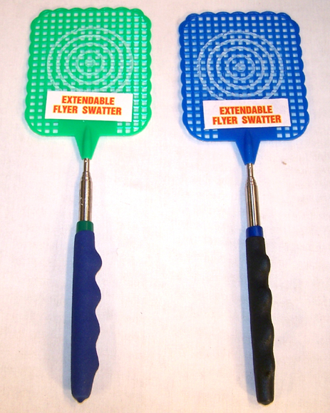 10 EXPANDING FLY SWATTER bug mosquito killer telescope novelty fun flies new