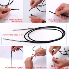 7 Pack Stainless Steel Paracord FID Set Paracord Lacing Stitching Needles and Sm