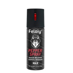 1 Bottle Feloiy Pepper Spray 2oz With Quick Release Safety Trigger Self Defense