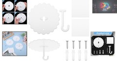 Durable Ceiling Mosquito Net Hooks – Easy Install & Versatile