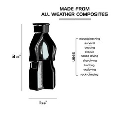 HyperWhistle The Original Worlds Loudest Whistle up to 142db Loud, Very black