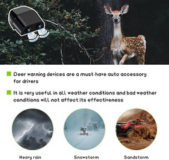 8 PCS Deer Whistles for Car, Deer Whistles Animal Warning Device to Avoid Collis