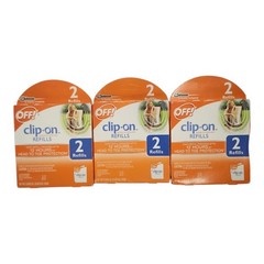 (3)OFF! Clip-On Mosquito Repellent Box of 2 Refills For Fan 12 Hr Of Protection