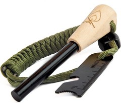 Multi-Function Ferro Rod Fire Starter with Striker – Waterproof & Durable Gear