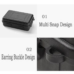 Survival Dry Box Waterproof Shockproof Case Storage Sponge Carry Anti-pressure