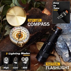 Titorld 14 in 1 Survival Kit Survival Gear Equipment