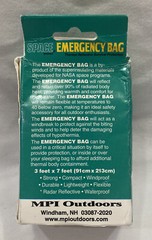 Space Emergency Bag Personal Thermal Reflective Survival Protection MPI 36″x 84″