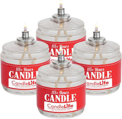 Emergency Survival Candle (Set of 4) – 115 Hours Long Lasting Burning Time – Gre