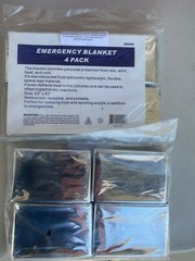 16 – Emergency Mylar Blankets 63″ X 83″