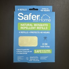 6x Safer Home SH1200R4R Natural Mosquito Repellent Refills 4 Pads ea NEW Sealed