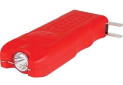 ALARM POLICE Women Safety Personal RECHARGEABLE LED FLASHLIGHT Stun Gun 80M RED