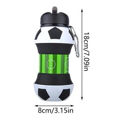 Fold Water Bottle Cups Mug Outdoor Sports Football Baseball Tennis Golf School
