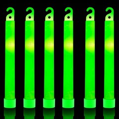 32 Ultra Bright 6 Inch Large Green Glow Sticks – Chem Lights Sticks with 12 Hour