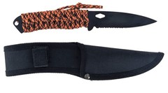 Sona 4-Piece Survival Essentials Kit: 10.5″ Axe, 8″ Knife, Fire Starter, Whistle