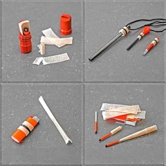 50-Feet Weatherproof Waxed Fire Strip Roll for 1 Roll