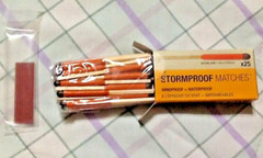 NEW UCO Stormproof Matches 25-Pack w/Strikers Windproof Waterproof Survival Gear