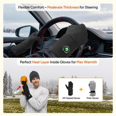 Dr.Prepare Heated Gloves For Men Women 3200Mah Rechargeable Electric Battery